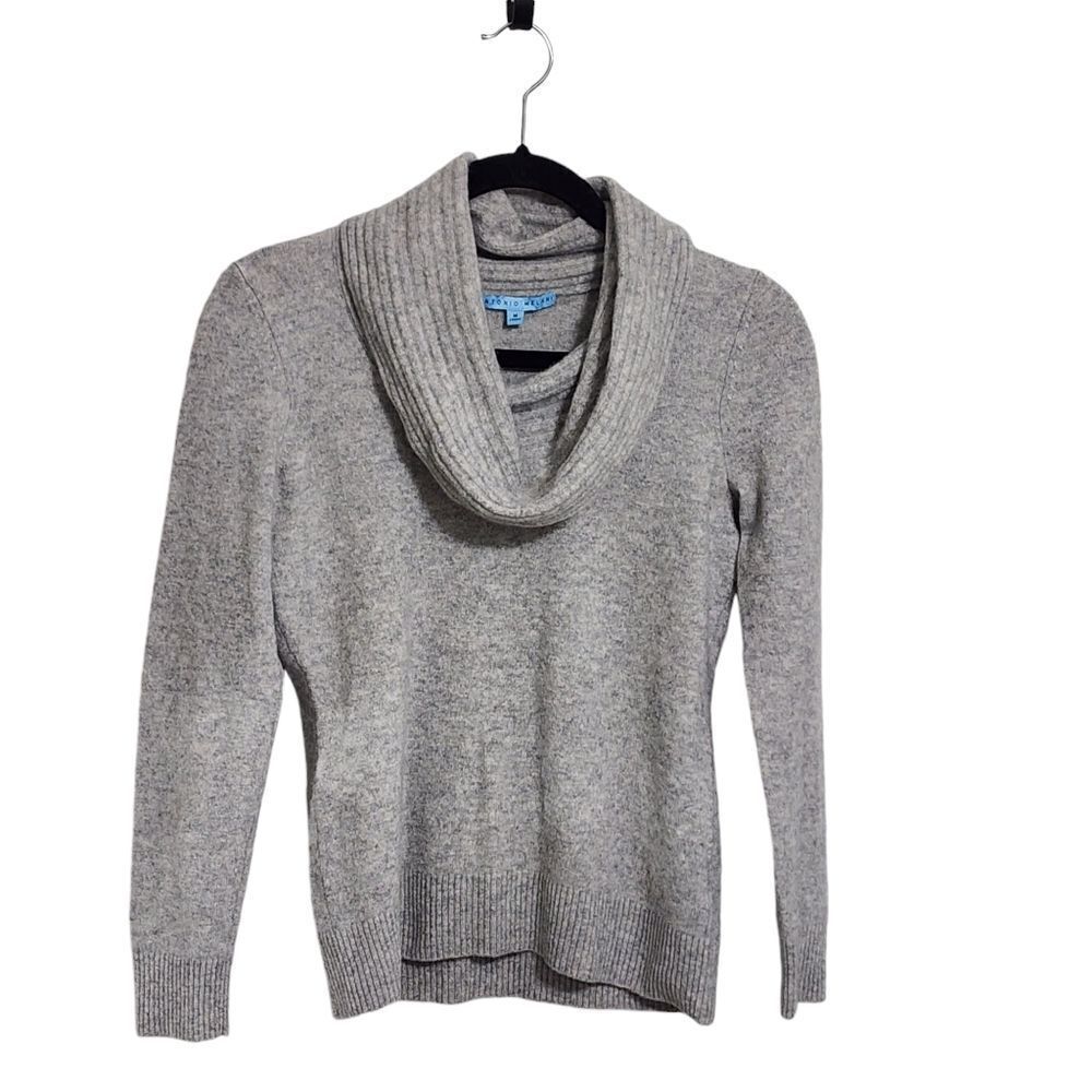 Antonio Melani sweater gray cashmere cowl neck cozy M